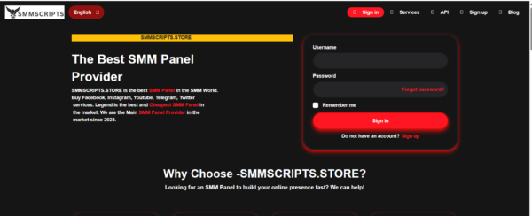 SMM Legend Panel Official Script – SMM Scripts With 30+ Themes