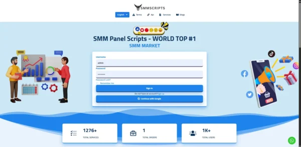 SMM Top Panel Official Script – SMM Scripts